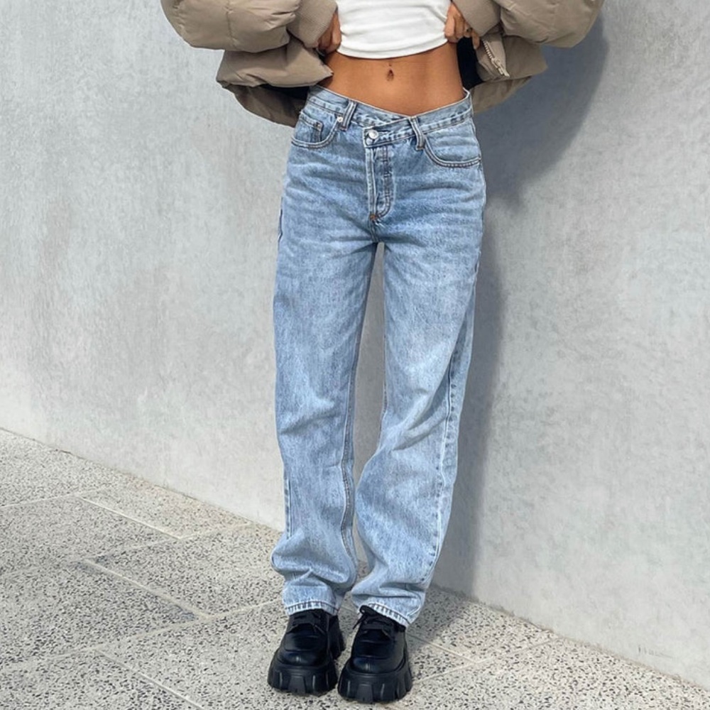 Princess Polly Holly Asymmetric Straight Jean
